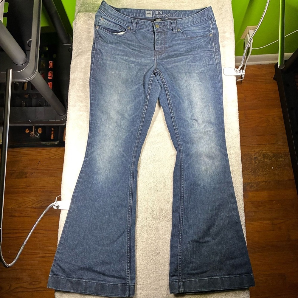 Vintage Mossimo Flare Premium Denim Jeans Womens 10